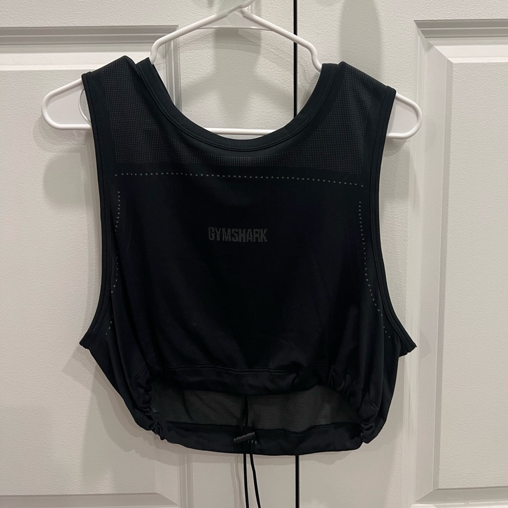 Gymshark breeze lightweight seamless crop top - black